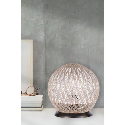 Saint Belisama Pallina Globe Lampshade Jute White
