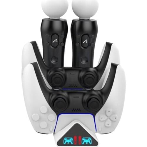 Quick Charging Station for PS5/PS Move Controllers (2 for PS5 & 2 for PS MOVE)