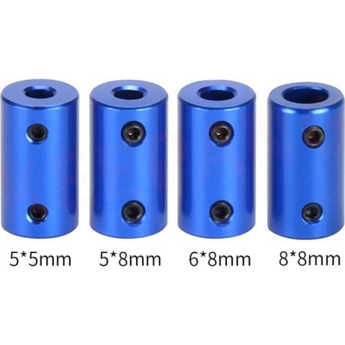 3D Printers Parts D14L25 Flexible Shaft Coupler Aluminum Coupling Bore 5mm to 8mm Blue Rigid Screw Part For Stepper Motor