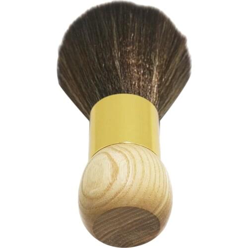 Home Use Wooden Neck Duster Brush Hairbrush Haircut for Barber Hairdressing Styling Tool Cleaning Remove Hair Clippings