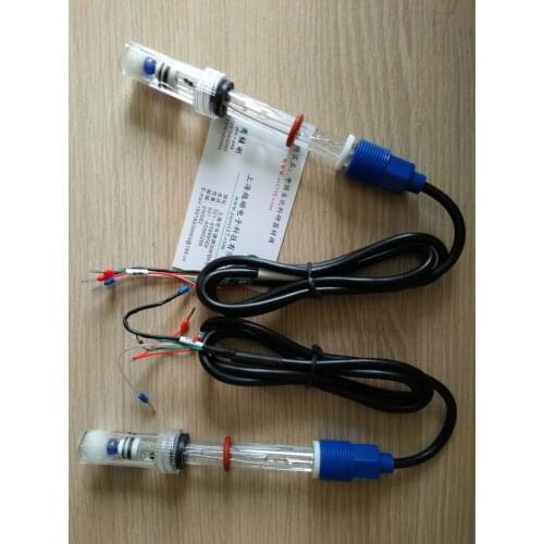 ES-6505 high temperature PH glass electrode, solid reference, 2.252K temperature supplement, 4 wire pin industrial grade