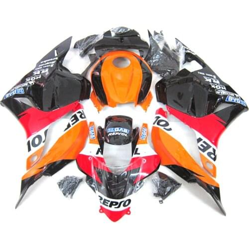 Hot sale fairings For Honda CBR600RR 2009 2010 2011 2012 ( black orange ) cbr 600rr 09 10 11 Injection Fairing kit China71