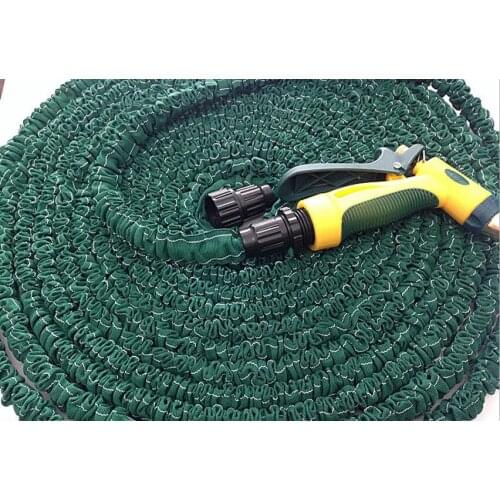 50FT Multipurpose triple Extendable elasticity Magic Garden Hose Car Washing Water gun Watering Kits