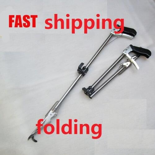 Newest portable folding Reptile Stick Herp Snake Handling Catcher Tongs ,27inch, 39inch two specifications gancho para cobras