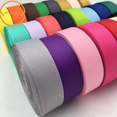 Polyester Plain Grosgrain Ribbons 6/10/15/25/38mm 5yards/lot Satin Ribbon For gift wrap DIY Hair Bow Wedding Party Decoration