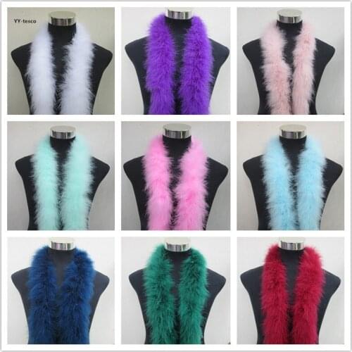20 meters chicken Feather Strip Turkey Feather Boa for wedding birthday party wedding decorations clothing accessories 50g