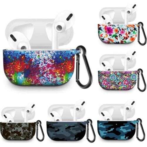 Dust-proof Bluetooth Earphone Protective Case Lightweight Portable Storage Box For Air-Pods Pro With Carabiner