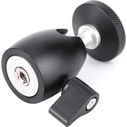 Q39 Aluminium Alloy Mini Ball Head 1/4 Inch Screw Mount Bracket Holder for Camera Tripod for DSLR Camera Ballhead Stand