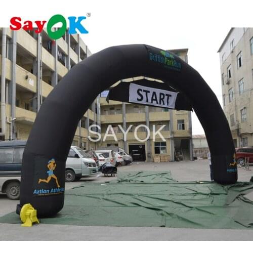 Sayok 9x5m High Inflatable Arch Door Inflatable Arch Finish Line with Blower for Activity Sports Promotion Exhibition Decoration
