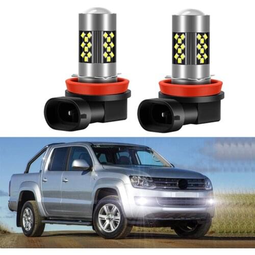 2Pcs LED Fog Lamp Bulbs For VW AMAROK 2011 2012 2013 2014 2015 2016 White Front Fog Light Bulb Canbus