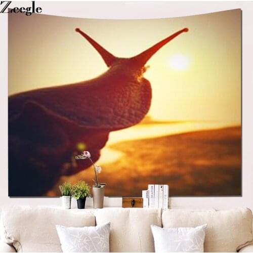 Zeegle Animal Pattern Wall Hanging Tapestry Creative Beach Towel Picnic Blanket Home Living Room Office Decoration Wall Hanging