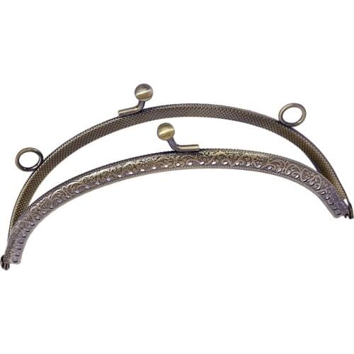 10PCS Metal Sewing Holes Handbag Clutch Coin Purse Bag Frame Kiss Clasp Arch Bag Accessorries Retro Bag Lock for Purse Wallet