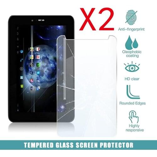 2Pcs Tablet Tempered Glass Screen Protector Cover for Goclever Elipso 71 Tablet Computer Anti-Scratch Explosion-Proof Screen