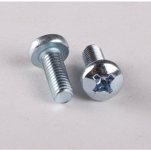 3PCS GB818 Cross Recessed Pan Head Screws, Round Head Machine Screws, Round Head Screws M4 * 90