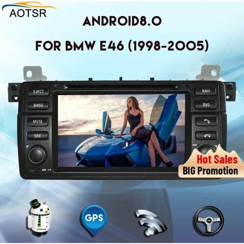 4+32 Android 8.0 car radio dvd player for BMW 3 Series E46 /M3 1998-2006 GPS Navigation Car Radio stereo Video Wifi BT Head Unit