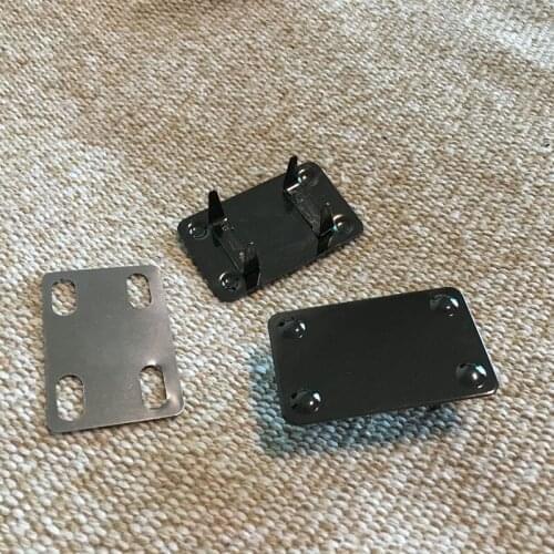 50 x 30mm Metal Plate, Personalized Custom Engraved Tag, Plaque, Square Round Decorative Corners 80 pcs