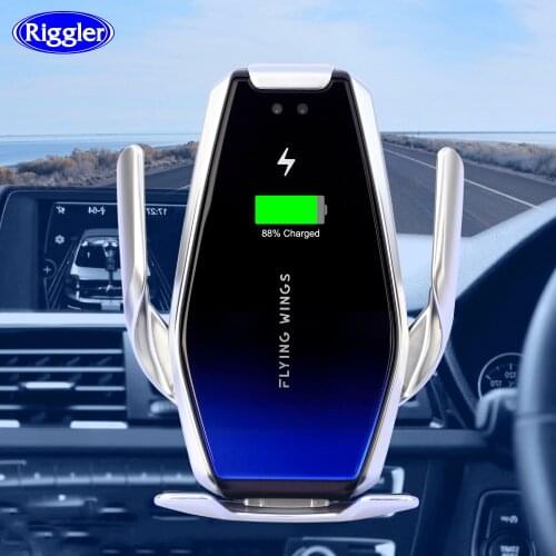 Super Capacitor Car 15W Wireless Charger Automatic Fast Charge Mount for Iphone XS XR X Samsung S10+/10 S9/8 Note9