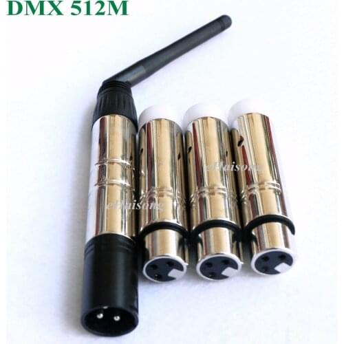 4pcs 2.4G wifi DJ Wireless dmx Lighting Controller 1pc Transmitter+3pc Receivers