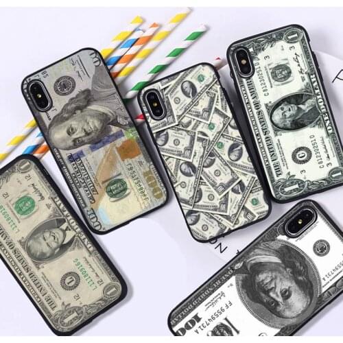 YNDFCNB Money Dollars Bill Cash Ben Franklin Phone Case for iPhone 11 12 pro XS MAX 8 7 6 6S Plus X 5S SE 2020 XR cover