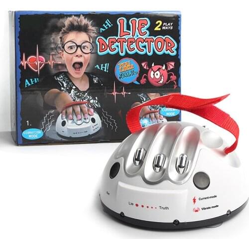 Polygraph Test Tricky Funny Adjustable Adult Micro Electric Shock Lie Detector Shocking Liar Truth Party Game Consoles Gifts Toy