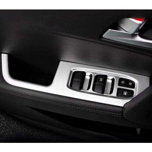 For Hyundai Ix25 Creta Chrome Inner Door Armrest Window Switch Cover Decoration Control Panel Auto Accessories 2015-2019