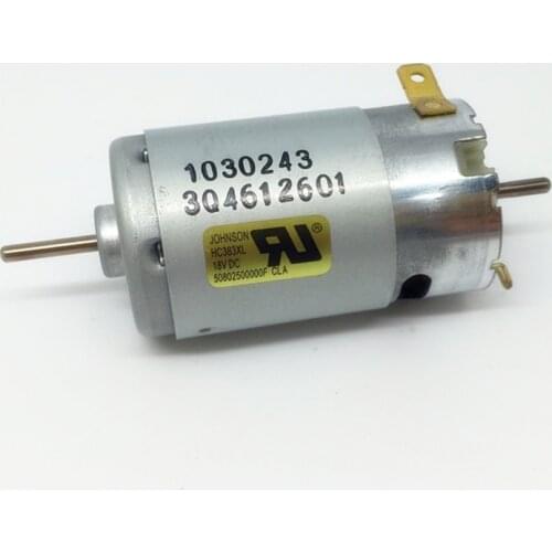 DC 3V-12V Dual Shaft 395 DC Motor Carbon Brush Motor Strong Magnetic Double Shaft Model 6V 7.2V 9V Shaft Diameter 2.3MM