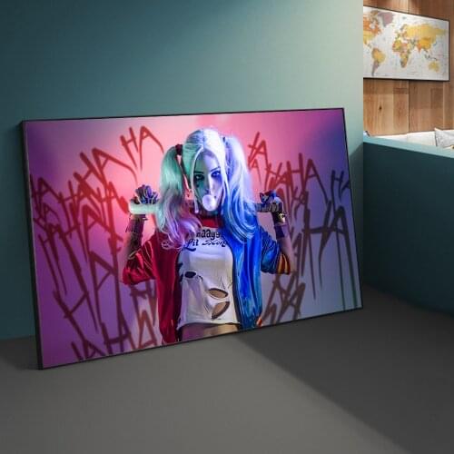 Beautiful Girl Canvas Art Posters And Prints Graffiti Art Paintings of Girl Moive Art Pictures Wall Art Cuadros Home Decor