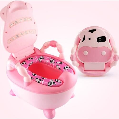 Kids Cow Potty Portable Vaca Urinals Toilet Seat Folding Chair Safety Durable Unisex Baby Urinals Potty for Children