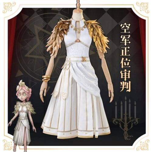 Hot Game Identity V Martha Behamfil Air Force Standing Trial Cosplay Costume Cosplay Accessories Halloween Carnival Fancy