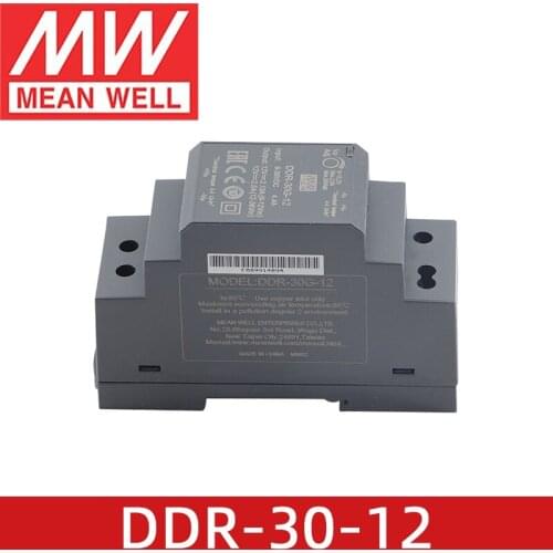 MEANWELL DDR-30L 30G-12 12V 2.5A 30W meanwell 30W DIN Rail Type DC-DC Converter Switching Power Supply