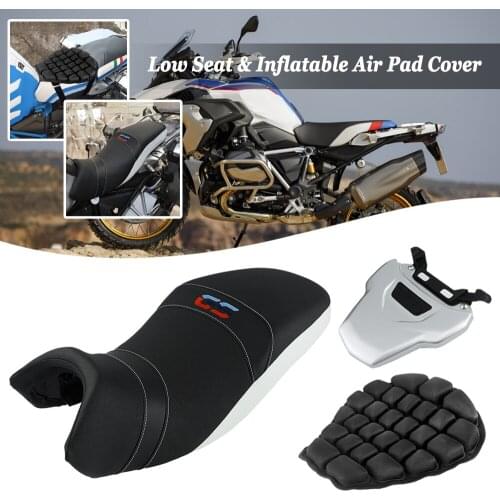 For BMW R1250GS Adventure R1200GS R1250 GS ADV Inflatable Air Pad Comfortable Low Seat Cushion Cover For Rider Driver Passenger