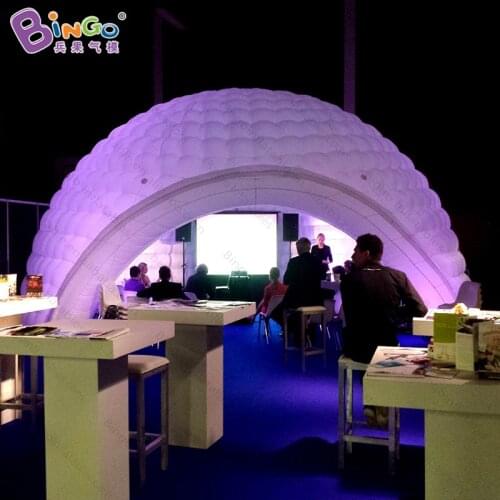 Giant 8x7x5M Inflatable Igloo With LED Lighting / Inflated White Dome Tent - BG-T0116