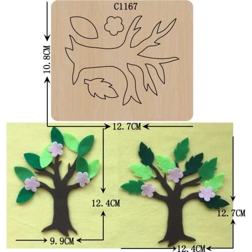 New tree Wooden die Scrapbooking C-1167 Cutting Dies Multiple sizes