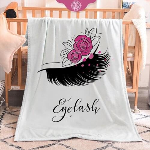 Eyelash Extension Blanket Flannel Blanket Salon Eyelash Makeup Tool Grafted Eyelashes for Beauty Salon Eyelash Extension Tool