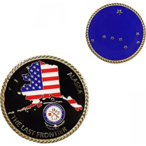 Wholesale Patriotism Custom Plated Coins American Souvenir Coins Cheap Commemorative Coins Collectibles