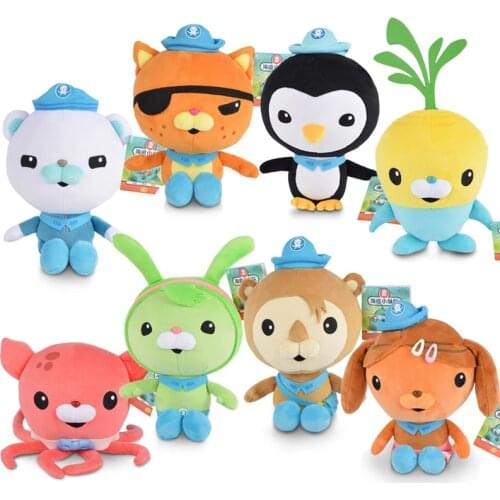 Original 19CM And 30CM 8Pcs/Set Octonauts Plush Toys Barnacles Peso Kwazii Tweak Vegimal Animal Stuffed Party Birthday Toy Gifts