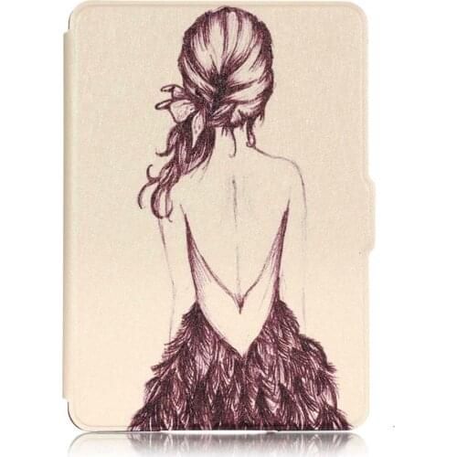 Hot Pada for kindle paperwhite case smart cover for amazon kinlde paperwhite 1 2 3 generation 6 ereader+screen protector