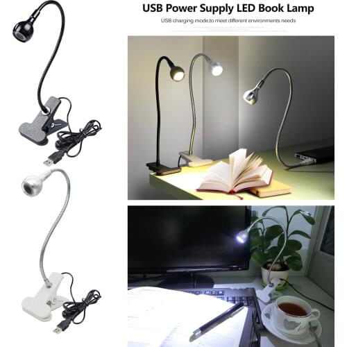 Dimmable LED Light Flexible USB Clip-On Office Desk Table Reading Desk Lamp