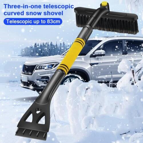 Car Snow Removal Shovel Retractable Snow Brush Scraping Snow Shovel Glass Frost Removal Winter Ice Removal Tool
