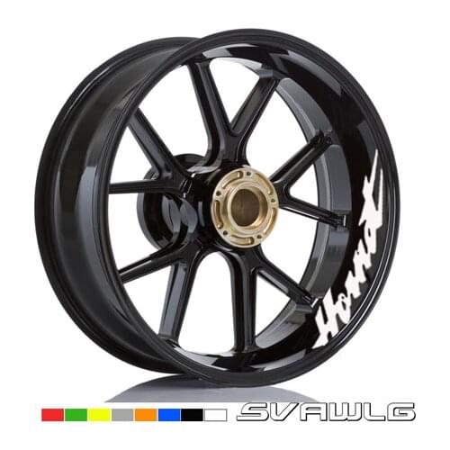 Style Motorcycle Wheel Tire Rim Stickers wheel For Honda Hornet CB400 CB599 CB600 CB750 CB900 CB919 CB1000R