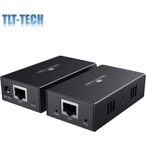 USB Extender 50m/165ft Over Cat5e/6/7 with USB 2.0 Ports Can Connect Printer, Camera, Upan, Keyboard and Mouse, etc