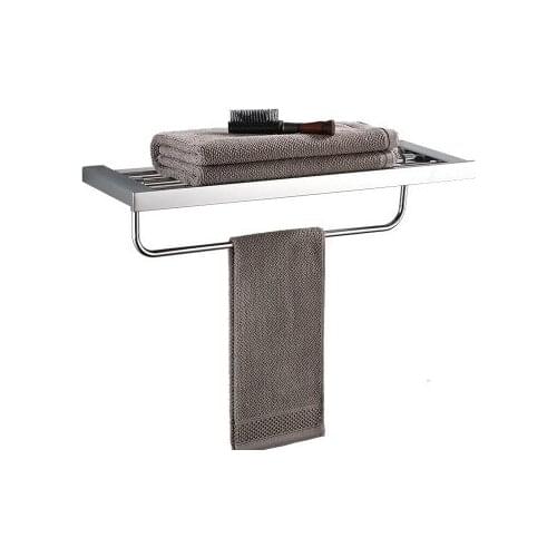 Towel Bars 2 Tier Chrome Wall Shelves Towel Rack Bath Holder Towel Hangers Bathroom Accessories Towel Rails DG8312L