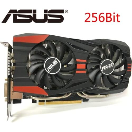 ASUS Video Graphics Card GTX 760 2GB 256Bit GDDR5 Video Cards for nVIDIA VGA Cards Geforce GTX760 Used stronger than GTX 750 TI