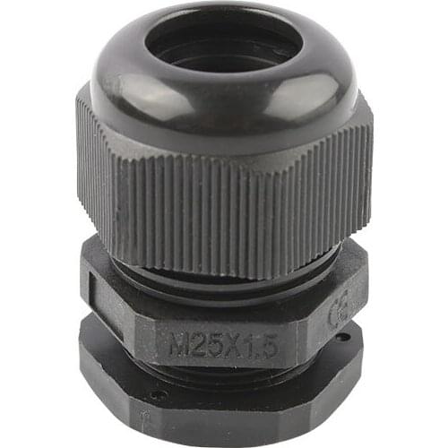 1piece M25*1.5 Waterproof Nylon Plastic Cable Gland Connector for13-18mm Cable black color Hot Sale IP68 Factory wholesale