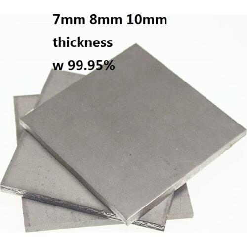 7mm 8mm 10mm Tungsten plate wolfram board W-Ni-Fe foil Tungsten electrode sheet W 99.95% Lanthanated Tungsten alloy plate