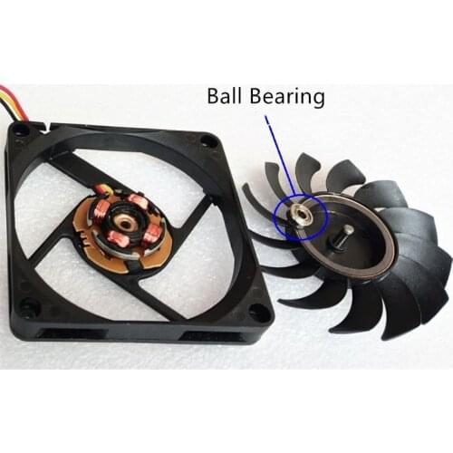 Y.S.TECH 7015 70*70*10MM 70MM CPU Cooling fan 7cm Ultra-thin cooling fan 12V 0.23A with 3pin