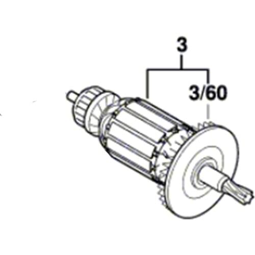 220V-240V Armature Rotor For BOSCH GST65BE GST65E GST65B GST65 1619P01957 JIG Saw Power Tool Accessories Electric tools part