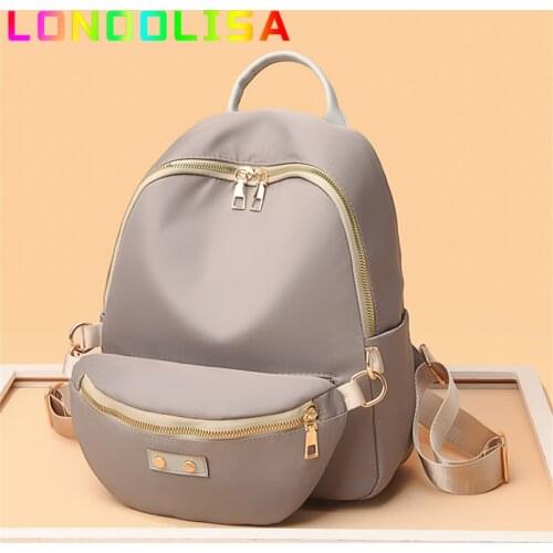 2 In1 Women Travel Backpack High Quality Durable Oxford Shopping Bag School Bookbag for Teens Girls Good Designer Handle Purse