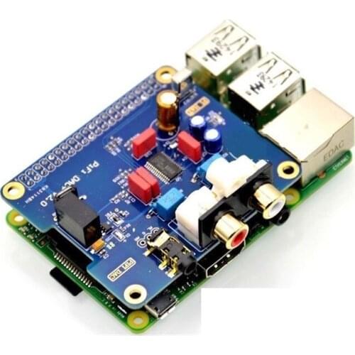 1PCS PCM5122 Raspberry pi B+ 2/3B HIFI DAC + Sound Card Digital Audio Module I2S Interface Special Volumio Music PIR 2B 3