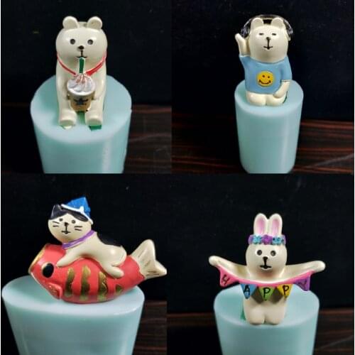 3D Mini Animals Silicone Mold Christmas cake decorating tools DIY handmade chocolate mold candle fondant mousse molds cake tools